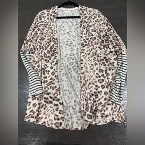 Animal print cardigan